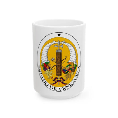 Coat of arms of Venezuela (1830-1836) - White Coffee Mug-15oz-Go Mug Yourself