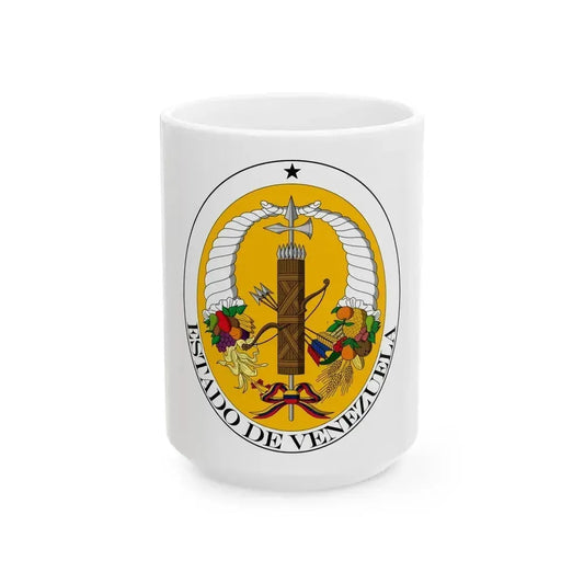 Coat of arms of Venezuela (1830-1836) - White Coffee Mug 15oz - Go Mug Yourself