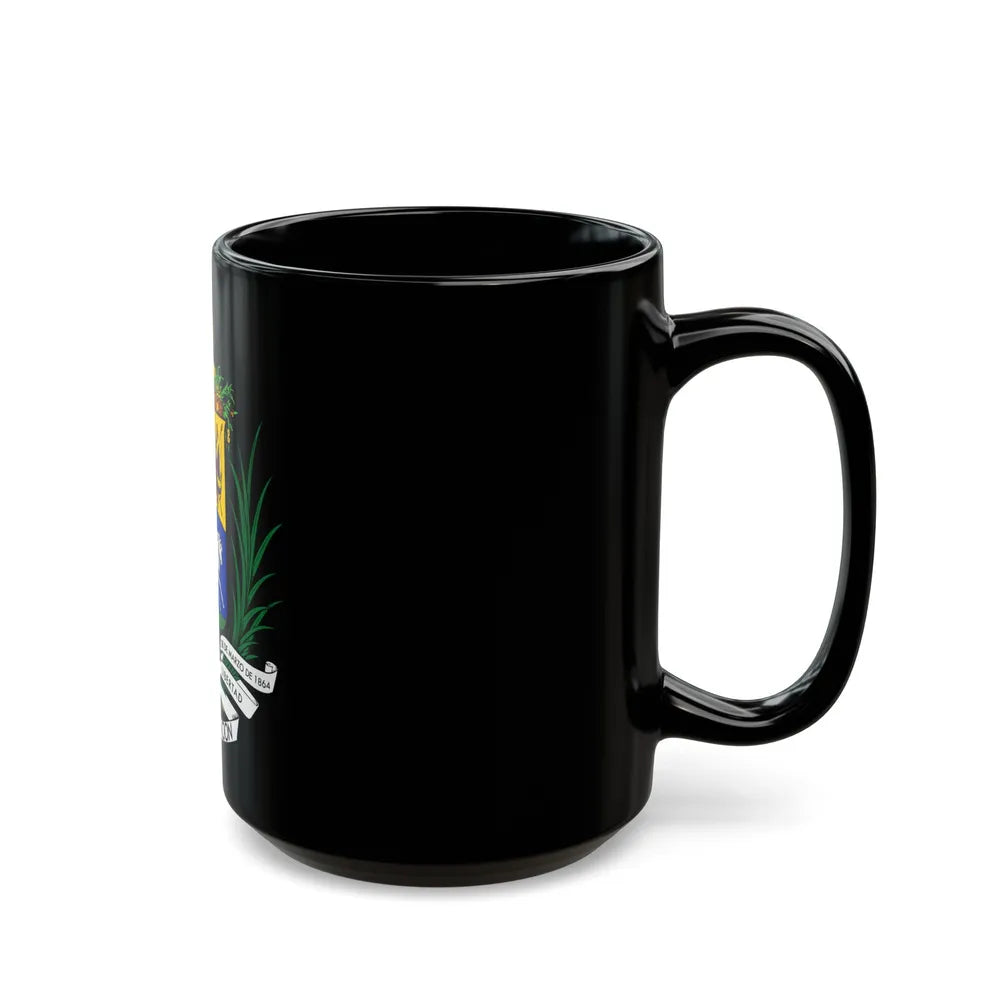 Coat of arms of Venezuela (1871) - Black Coffee Mug-Go Mug Yourself