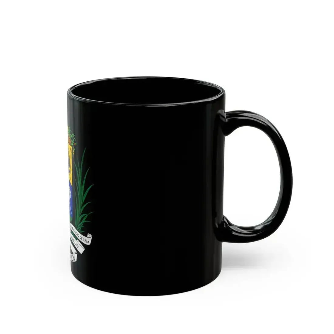 Coat of arms of Venezuela (1871) - Black Coffee Mug - Go Mug Yourself