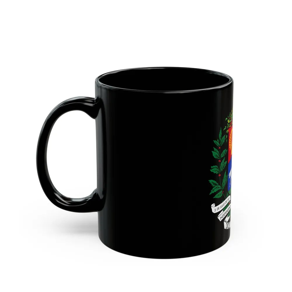 Coat of arms of Venezuela (1871) - Black Coffee Mug-Go Mug Yourself