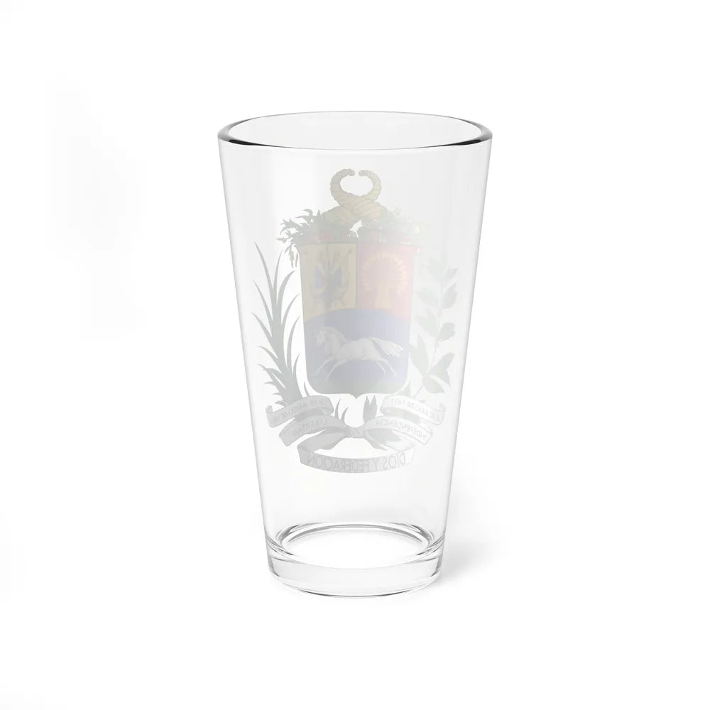 Coat of arms of Venezuela (1871) - Pint Glass 16oz-Go Mug Yourself