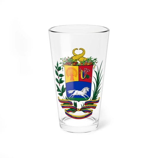 Coat of arms of Venezuela 1905-1911 (United States) (Coat of Arms) Pint Glass 16oz 16oz - Go Mug Yourself