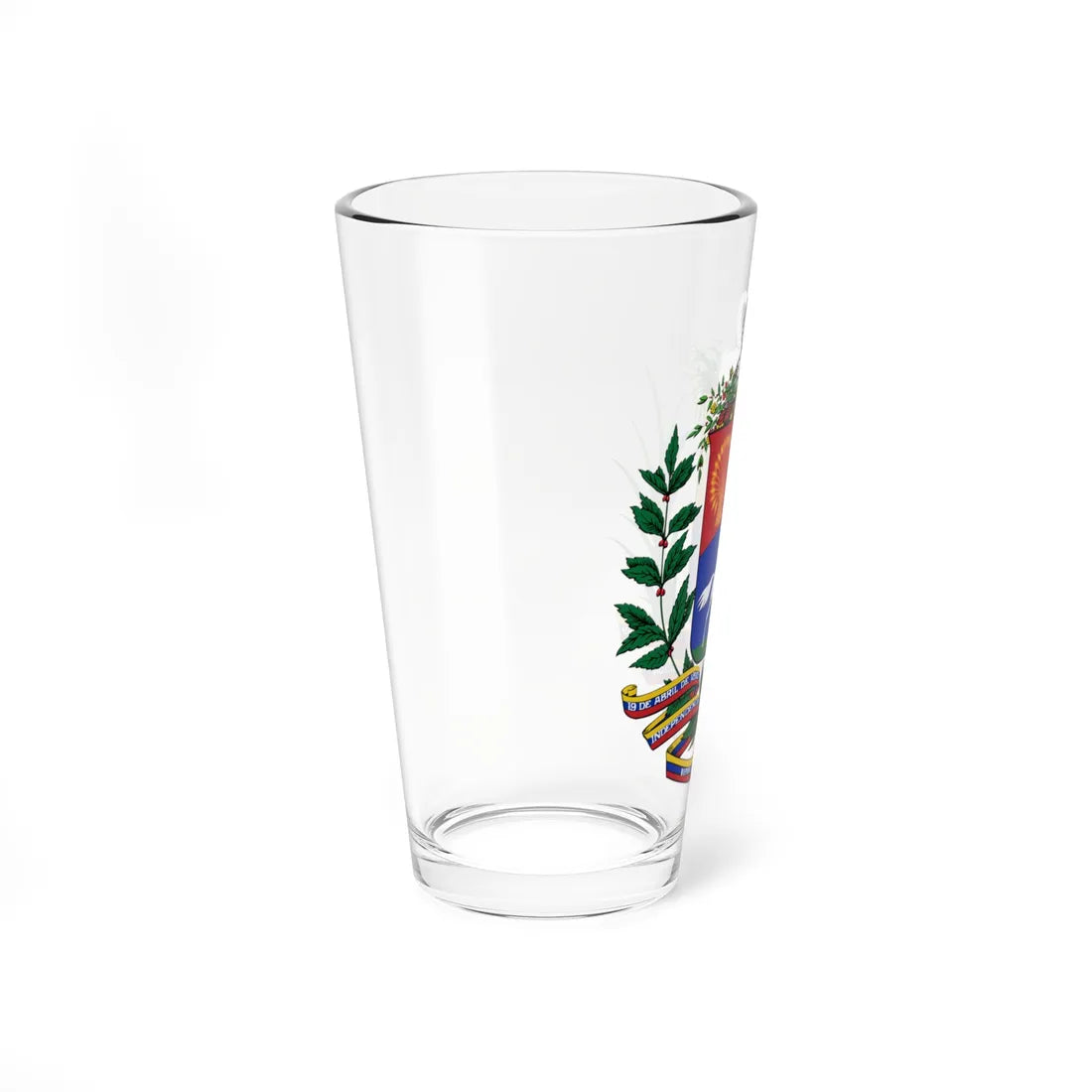 Coat of arms of Venezuela 1954-2006 (Venezuela) (Coat of Arms) Pint Glass 16oz - Go Mug Yourself