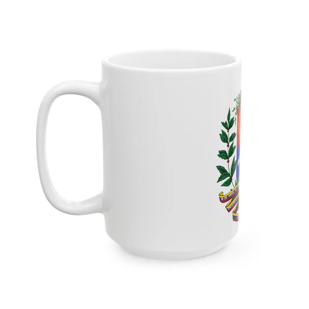 Coat of arms of Venezuela (1954-2006) - White Coffee Mug-Go Mug Yourself