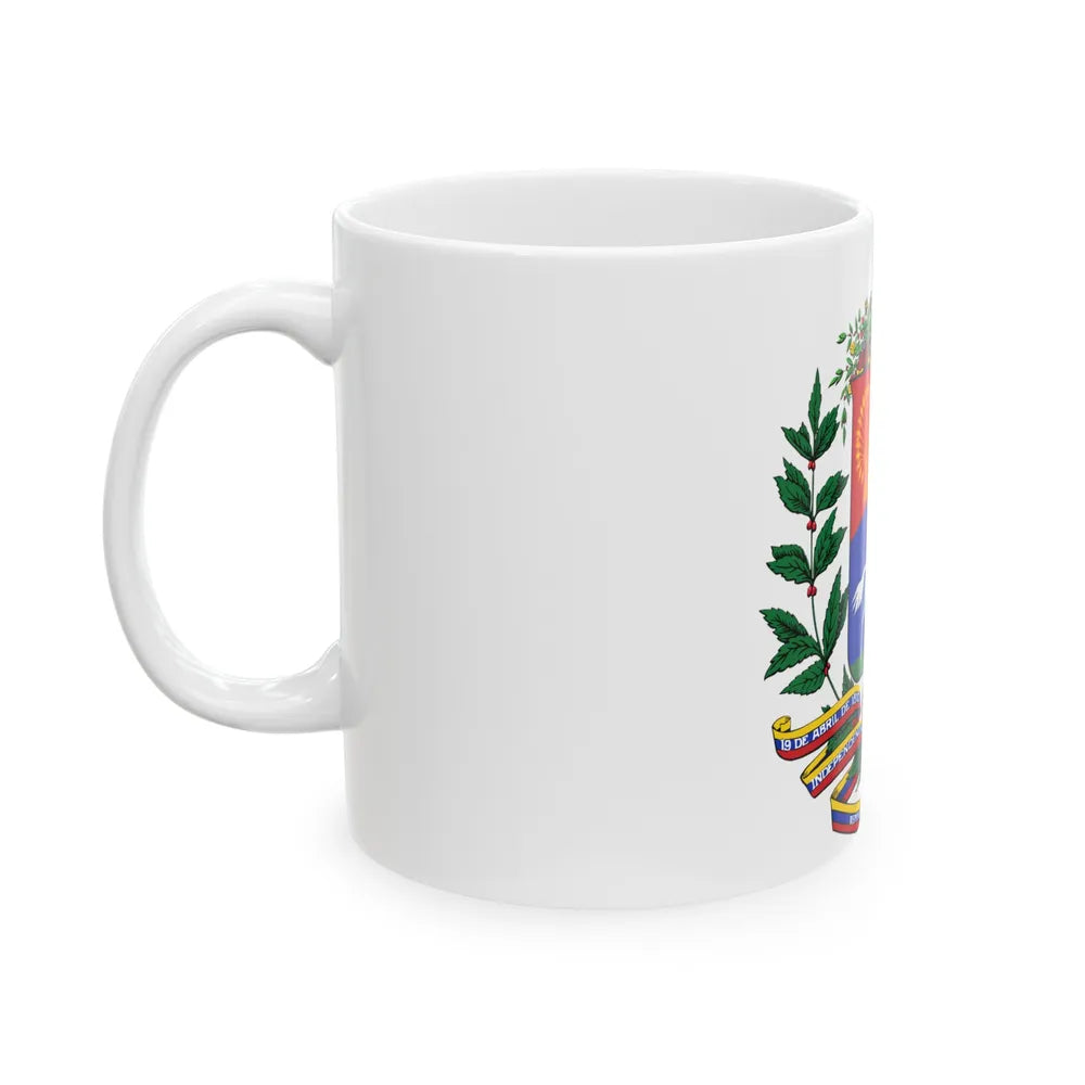 Coat of arms of Venezuela (1954-2006) - White Coffee Mug-Go Mug Yourself