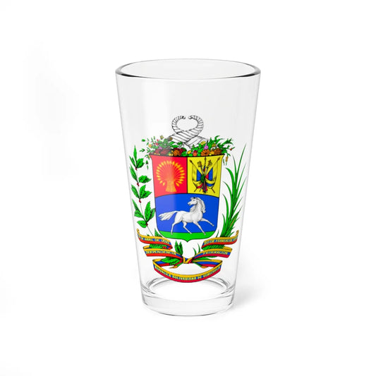 Coat of arms of Venezuela before 2006 (Venezuela) (Coat of Arms) Pint Glass 16oz 16oz - Go Mug Yourself