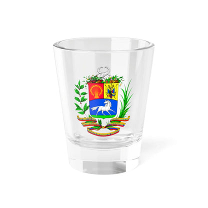 Coat of arms of Venezuela before 2006 (Venezuela) (Coat of Arms) Shot Glass 1.5oz 1.5oz - Go Mug Yourself