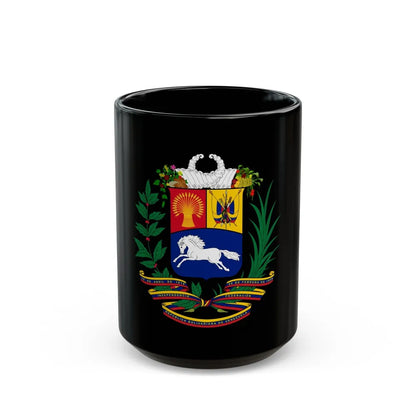 Coat of arms of Venezuela - Black Coffee Mug-15oz-Go Mug Yourself