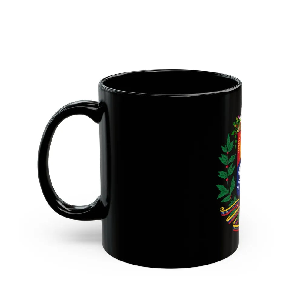 Coat of arms of Venezuela - Black Coffee Mug-Go Mug Yourself