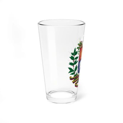 Coat of arms of Venezuela (Venezuela) (Coat of Arms) Pint Glass 16oz - Go Mug Yourself