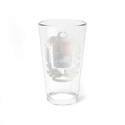 Coat of arms of Venezuela (Venezuela) (Coat of Arms) Pint Glass 16oz - Go Mug Yourself