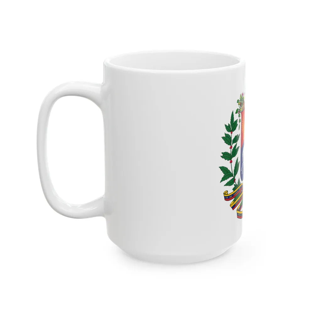 Coat of arms of Venezuela - White Coffee Mug-Go Mug Yourself