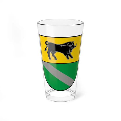 Coat of Arms of Verkhnodniprovsk (Ukraine) (Coat of Arms) Pint Glass 16oz 16oz - Go Mug Yourself
