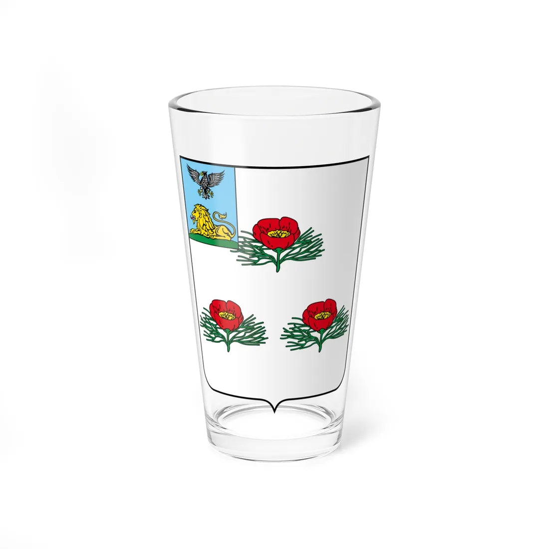 Coat of Arms of Veydelevka Belgorod oblast (Russia) (Coat of Arms) Pint Glass 16oz 16oz - Go Mug Yourself