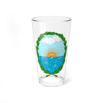 Coat of arms of Vicente López (Argentina) (Coat of Arms) Pint Glass 16oz 16oz - Go Mug Yourself