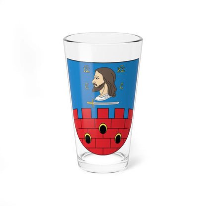 Coat of Arms of Viciebsk Rajon (Belarus) (Coat of Arms) Pint Glass 16oz 16oz - Go Mug Yourself