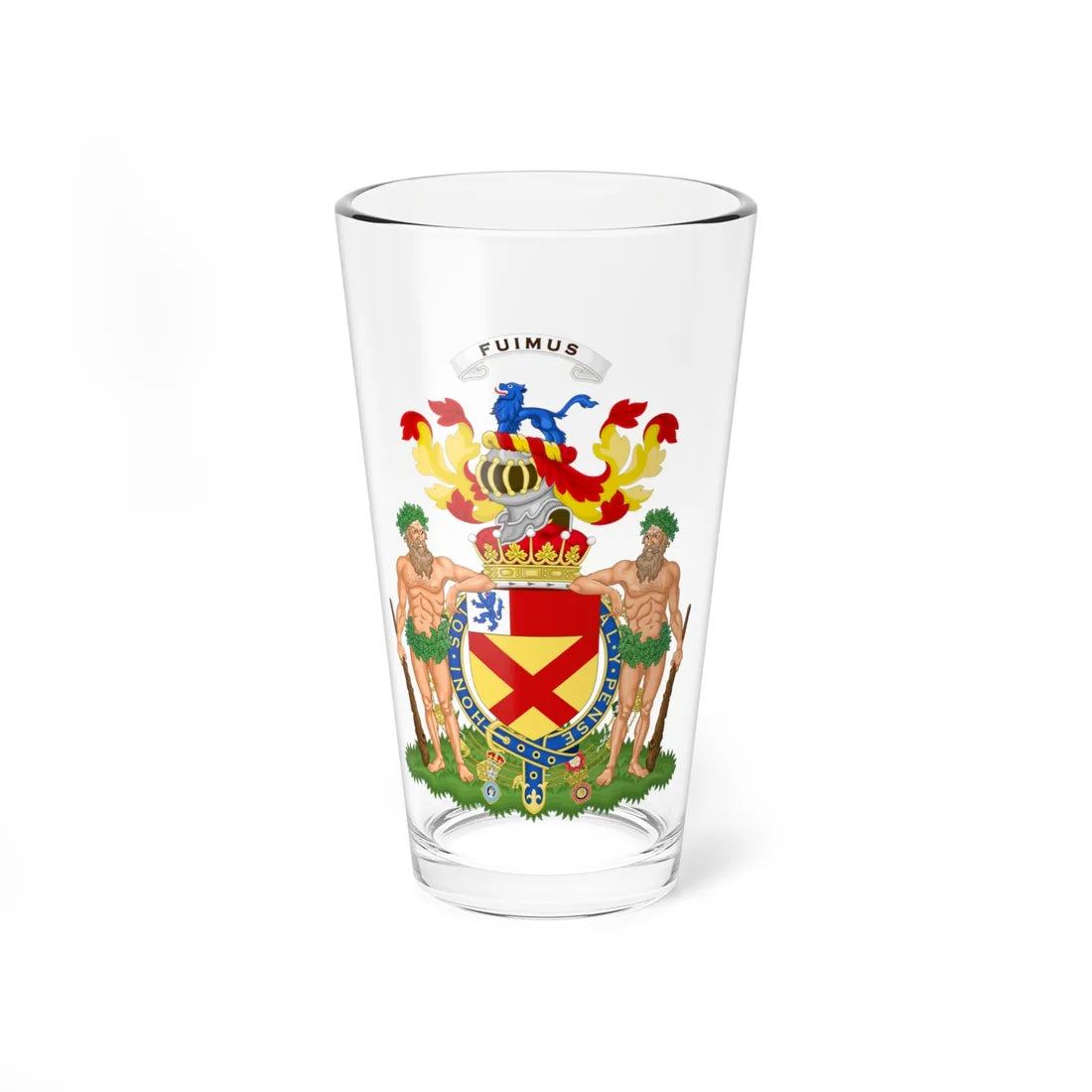 Coat of Arms of Victor Bruce 9th Earl of Elgin and 13th Earl of Kincardine (Scotland) (Coat of Arms) Pint Glass 16oz 16oz - Go Mug Yourself