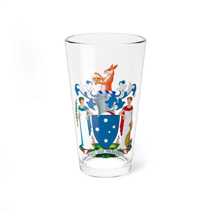 Coat of Arms of Victoria (Australia) (Coat of Arms) Pint Glass 16oz 16oz - Go Mug Yourself
