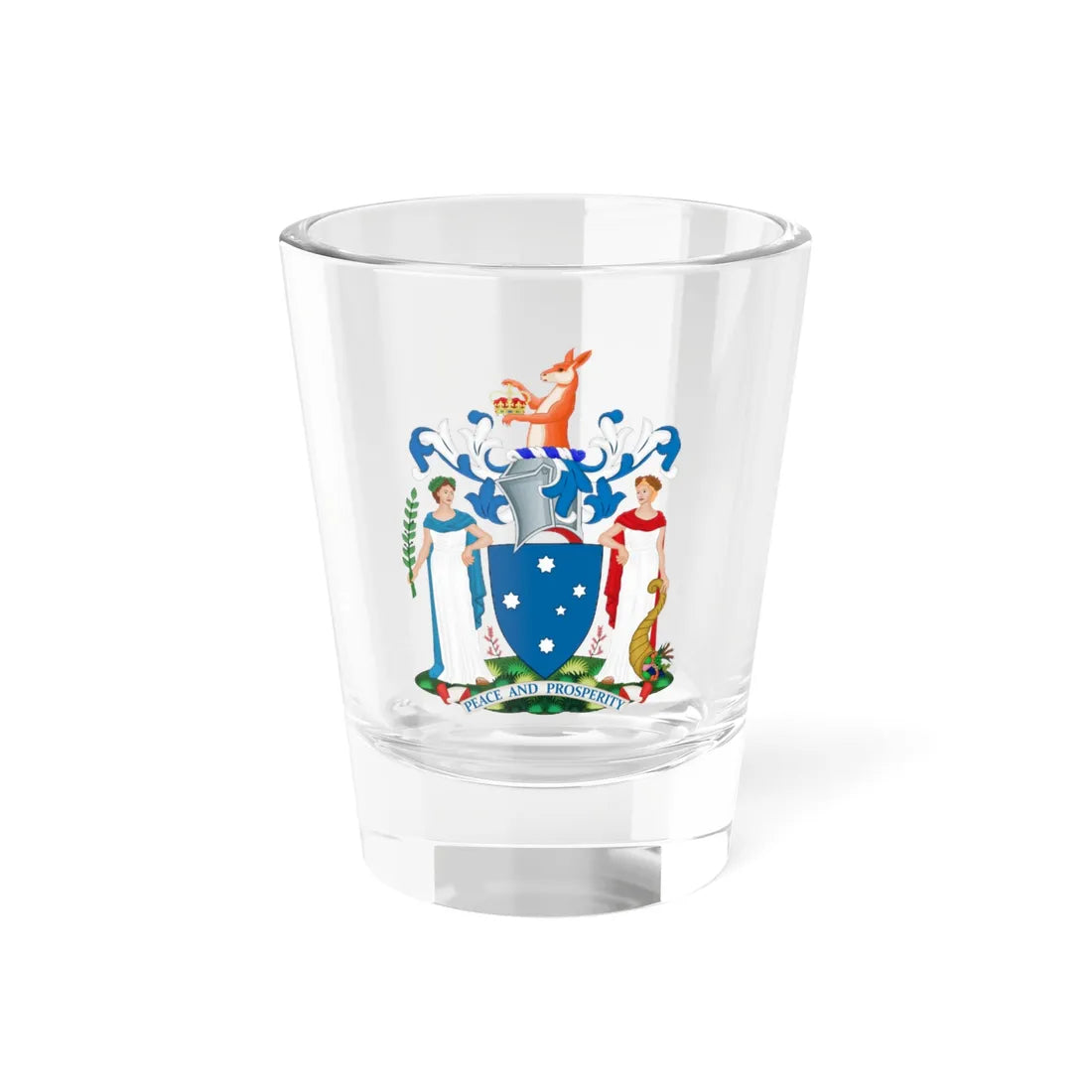Coat of Arms of Victoria (Australia) (Coat of Arms) Shot Glass 1.5oz 1.5oz - Go Mug Yourself