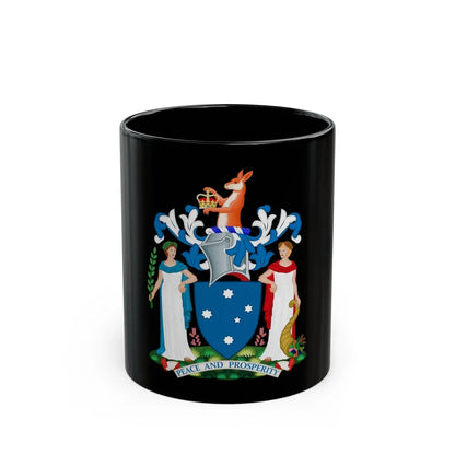 Coat of Arms of Victoria - Black Coffee Mug-11oz-Go Mug Yourself