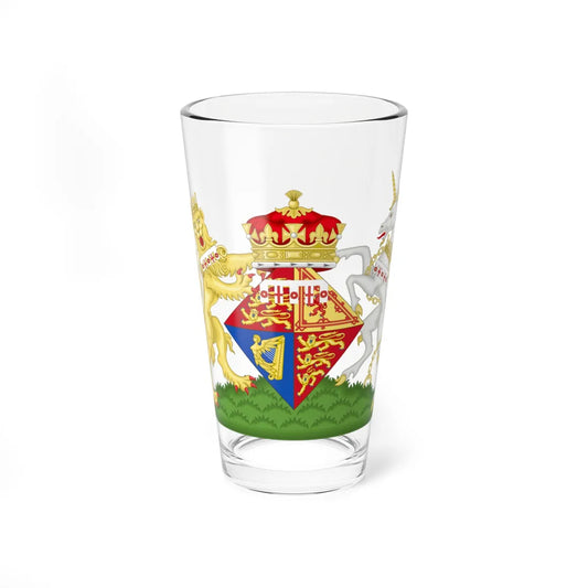 Coat of Arms of Victoria of the United Kingdom (United Kingdom) (Coat of Arms) Pint Glass 16oz 16oz - Go Mug Yourself