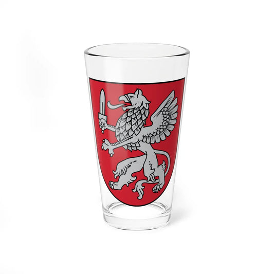 Coat of arms of Vidzeme (Latvia) (Coat of Arms) Pint Glass 16oz 16oz - Go Mug Yourself