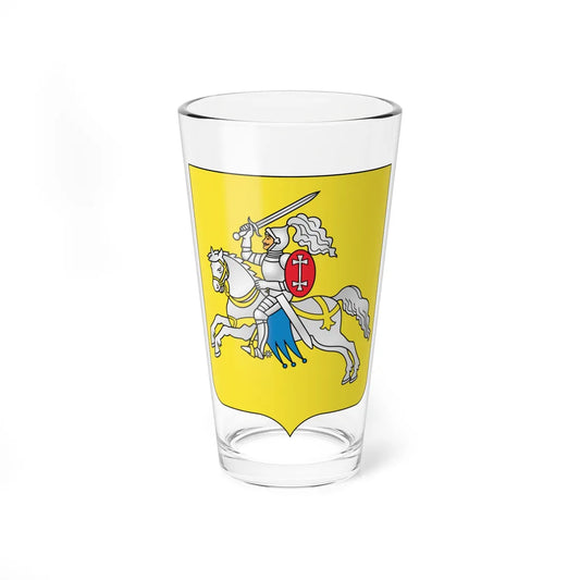 Coat of Arms of Vierchniadzvinsk Belarus (Belarus) (Coat of Arms) Pint Glass 16oz 16oz - Go Mug Yourself
