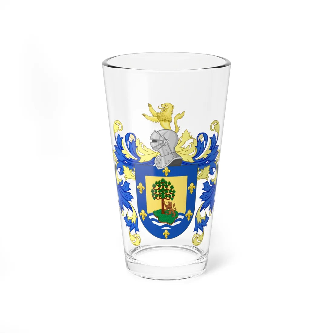Coat of Arms of Villarrica Chile (Chile) (Coat of Arms) Pint Glass 16oz 16oz - Go Mug Yourself
