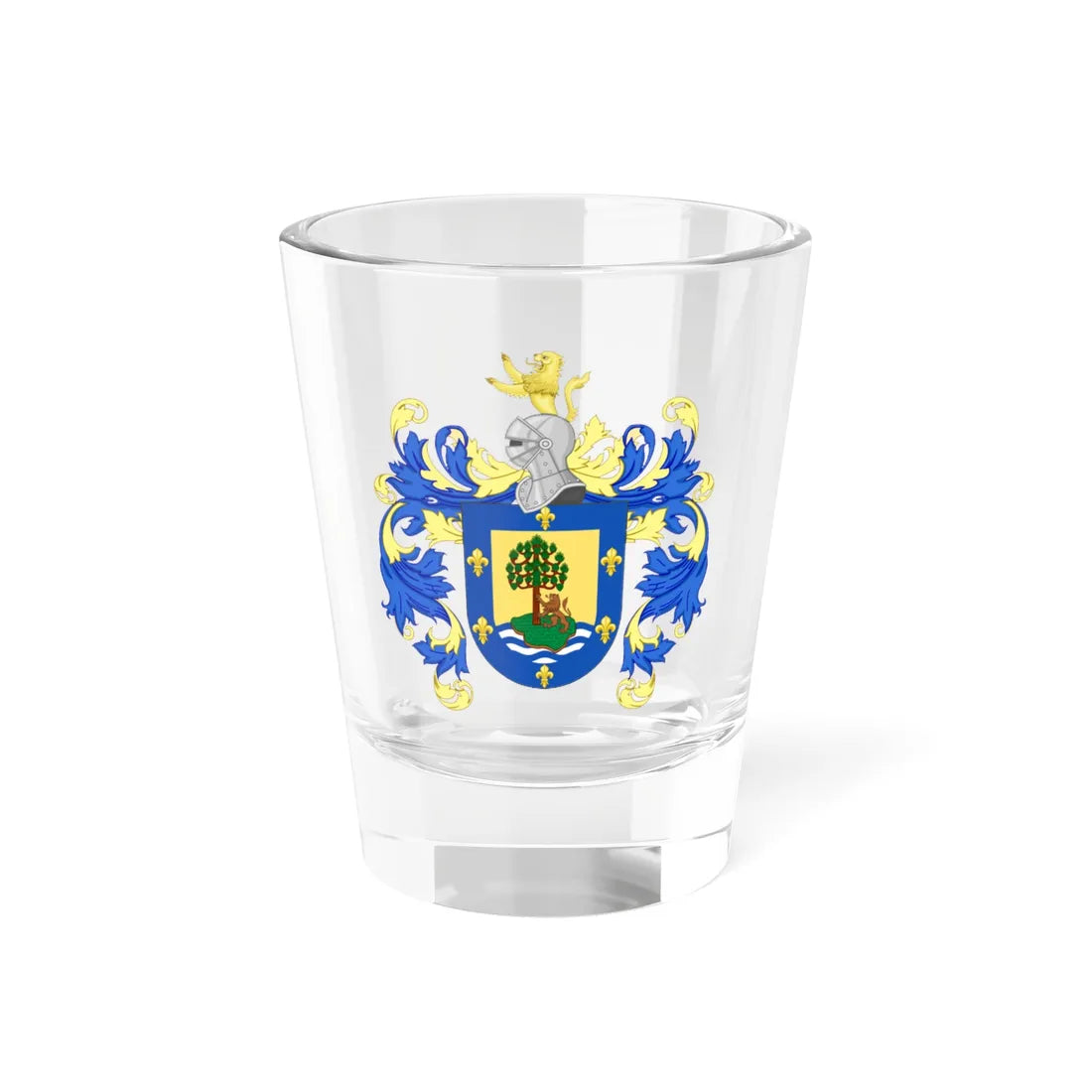 Coat of Arms of Villarrica Chile (Chile) (Coat of Arms) Shot Glass 1.5oz 1.5oz - Go Mug Yourself