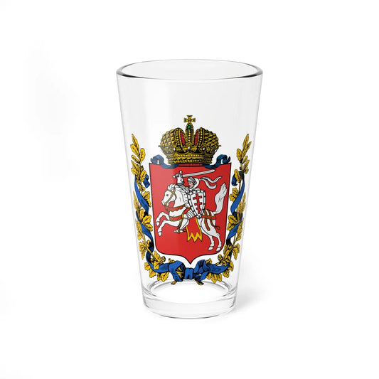 Coat of arms of Vilna Governorate 1878 (Russia) (Coat of Arms) Pint Glass 16oz 16oz - Go Mug Yourself