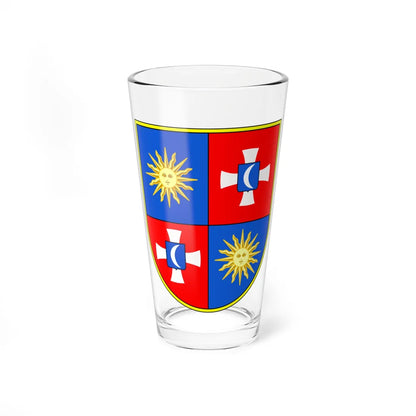 Coat of Arms of Vinnytsia Oblast (Ukraine) (Coat of Arms) Pint Glass 16oz 16oz - Go Mug Yourself