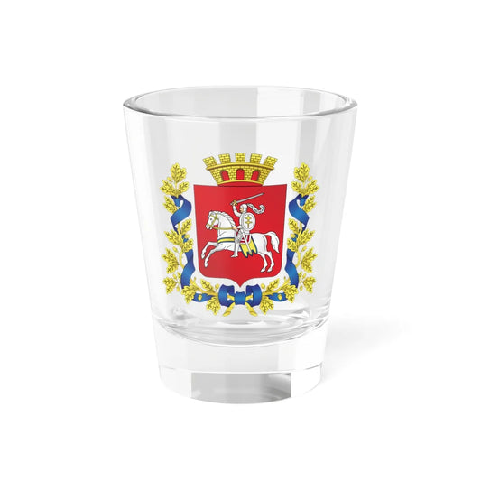 Coat of Arms of Vitsebsk Voblasts (Belarus) (Coat of Arms) Shot Glass 1.5oz 1.5oz - Go Mug Yourself