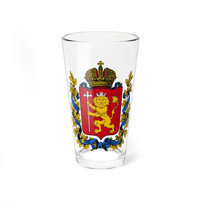 Coat of Arms of Vladimir gubernia 1856 (Russia) (Coat of Arms) Pint Glass 16oz 16oz - Go Mug Yourself