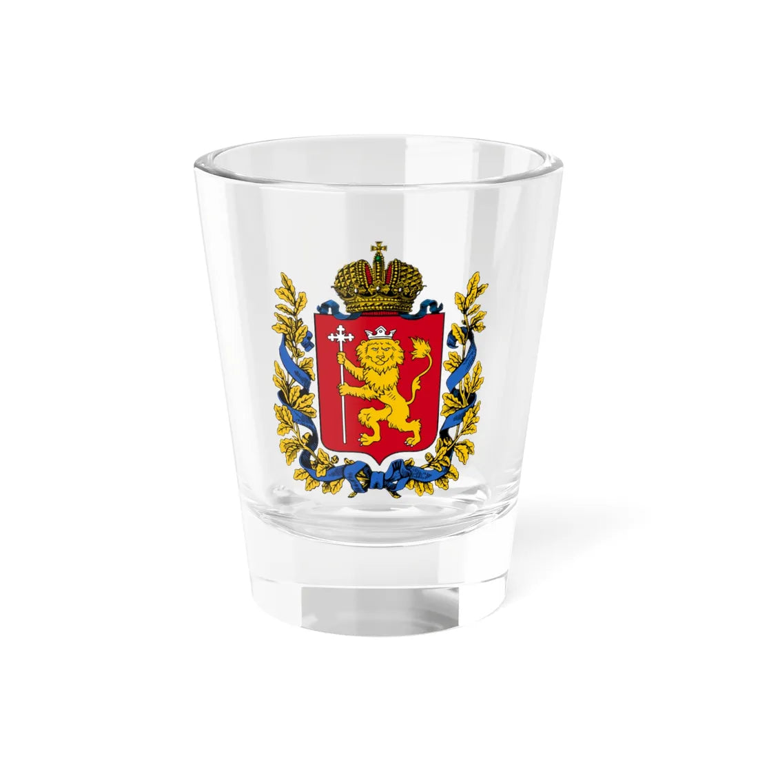 Coat of Arms of Vladimir gubernia 1856 (Russia) (Coat of Arms) Shot Glass 1.5oz 1.5oz - Go Mug Yourself