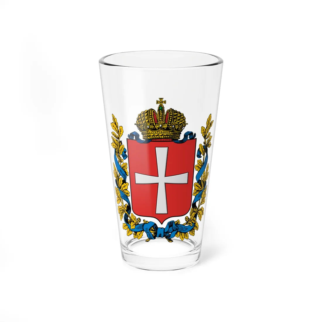 Coat of arms of Volyn Governorate (Russia) (Coat of Arms) Pint Glass 16oz 16oz - Go Mug Yourself
