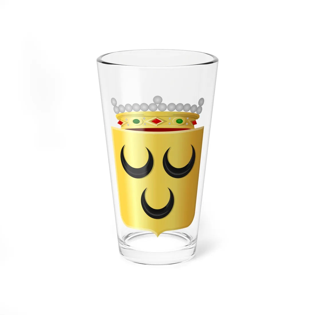 Coat of arms of Voorschoten (Netherlands) (Coat of Arms) Pint Glass 16oz 16oz - Go Mug Yourself