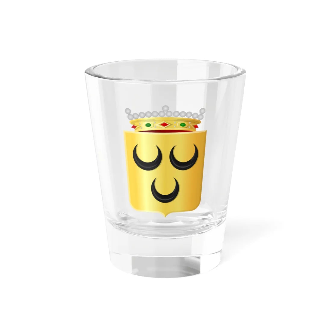 Coat of arms of Voorschoten (Netherlands) (Coat of Arms) Shot Glass 1.5oz 1.5oz - Go Mug Yourself