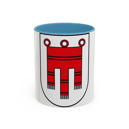 Coat of Arms of Vorarlberg Austria - Accent Coffee Mug 11oz Light Blue - Go Mug Yourself
