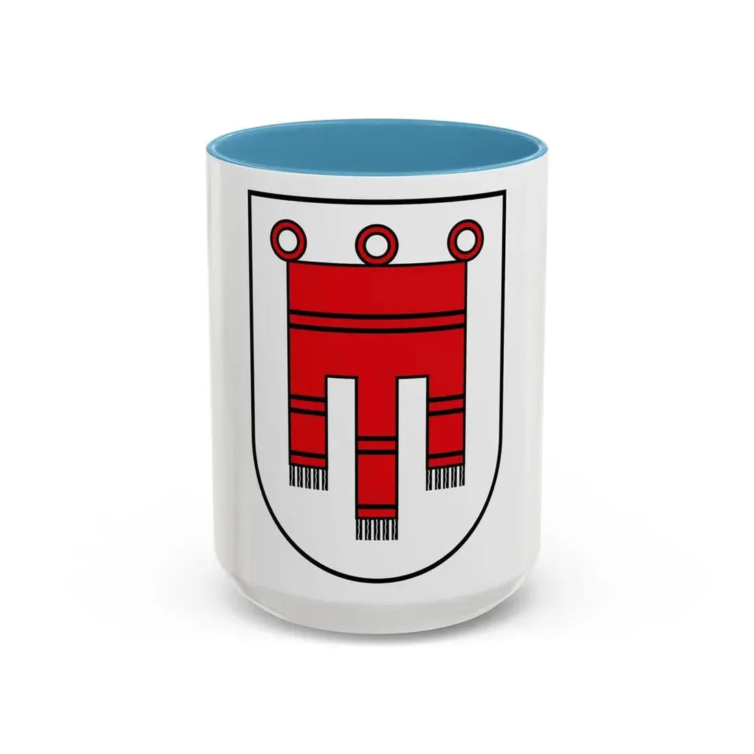 Coat of Arms of Vorarlberg Austria - Accent Coffee Mug 15oz Light Blue - Go Mug Yourself
