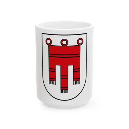 Coat of Arms of Vorarlberg Austria - White Coffee Mug 15oz - Go Mug Yourself