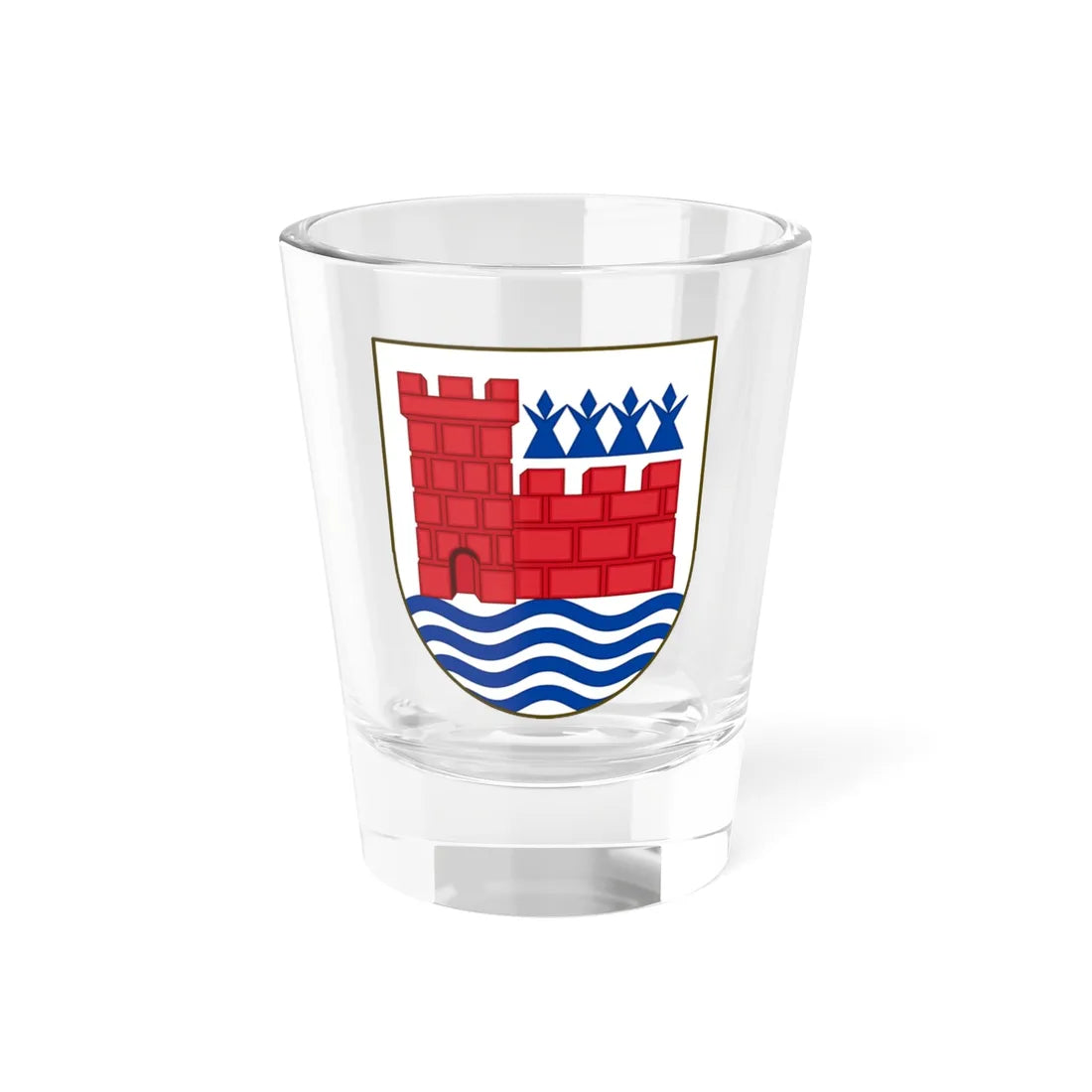 Coat of arms of Vordingborg (Denmark) (Coat of Arms) Shot Glass 1.5oz 1.5oz - Go Mug Yourself
