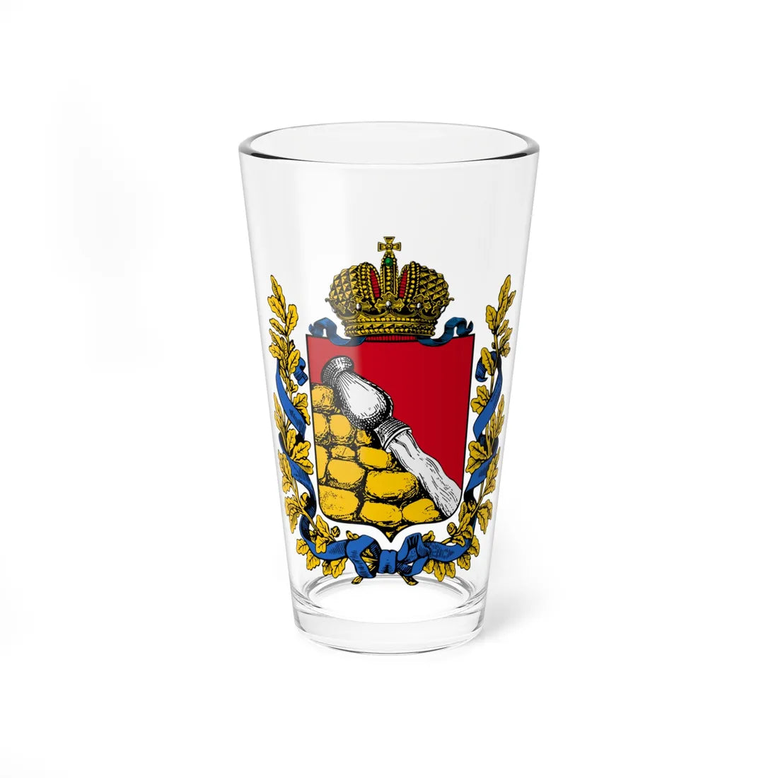 Coat of arms of Voronezh Governorate 1878 (Russia) (Coat of Arms) Pint Glass 16oz 16oz - Go Mug Yourself
