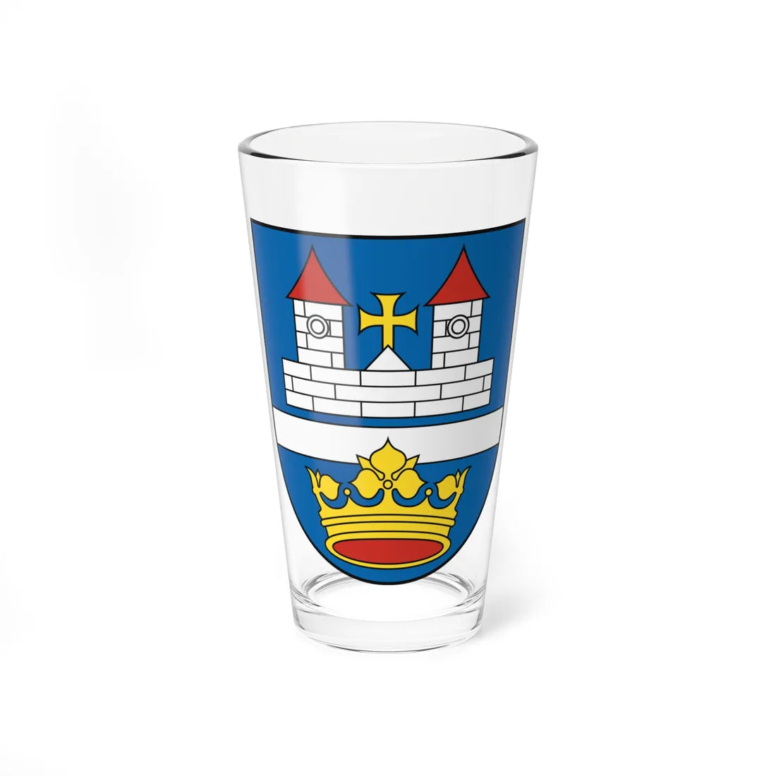 Coat of Arms of Vrakuňa (Slovakia) (Coat of Arms) Pint Glass 16oz 16oz - Go Mug Yourself