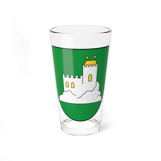 Coat of Arms of Vršatské Podhradie (Slovakia) (Coat of Arms) Pint Glass 16oz 16oz - Go Mug Yourself