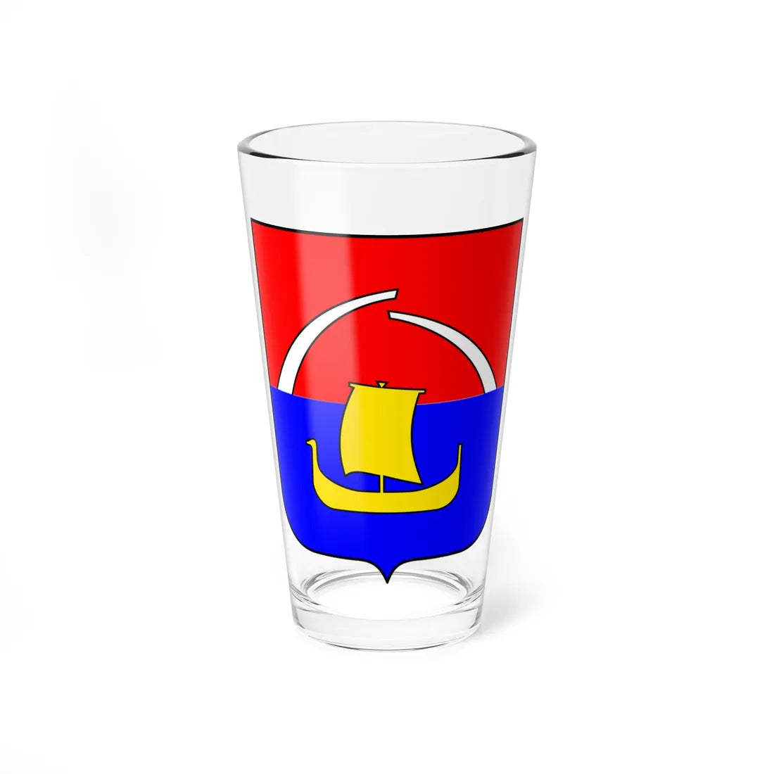 Coat of arms of Vsevolojsky district Leningrad oblast Russia (Russia) (Coat of Arms) Pint Glass 16oz 16oz - Go Mug Yourself