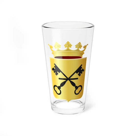 Coat of arms of Waddinxveen (Netherlands) (Coat of Arms) Pint Glass 16oz 16oz - Go Mug Yourself