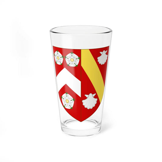 Coat Of Arms of Wadham College Oxford (England) (Coat of Arms) Pint Glass 16oz 16oz - Go Mug Yourself