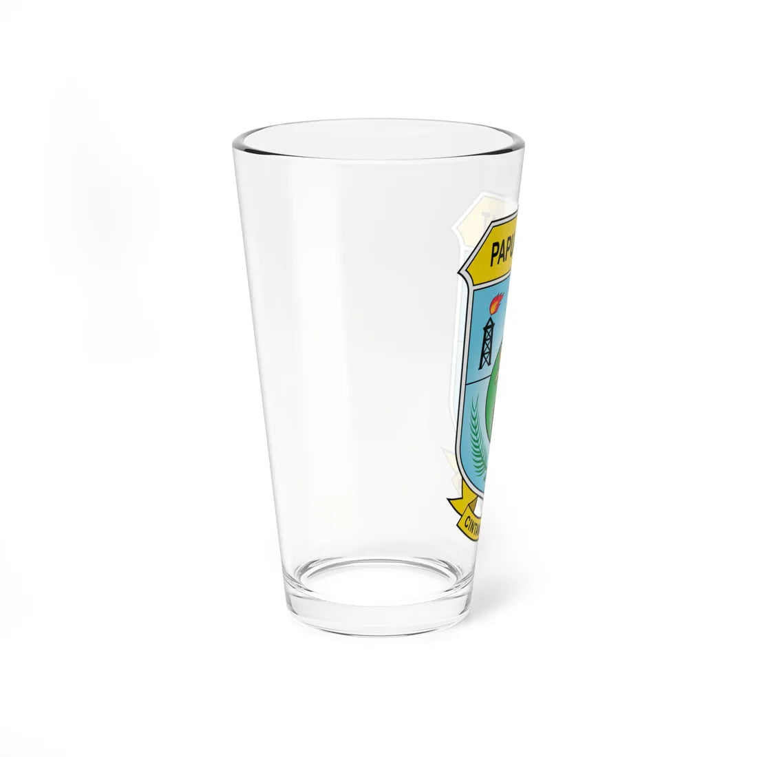 Coat of arms of West Papua (Indonesia) (Coat of Arms) Pint Glass 16oz - Go Mug Yourself