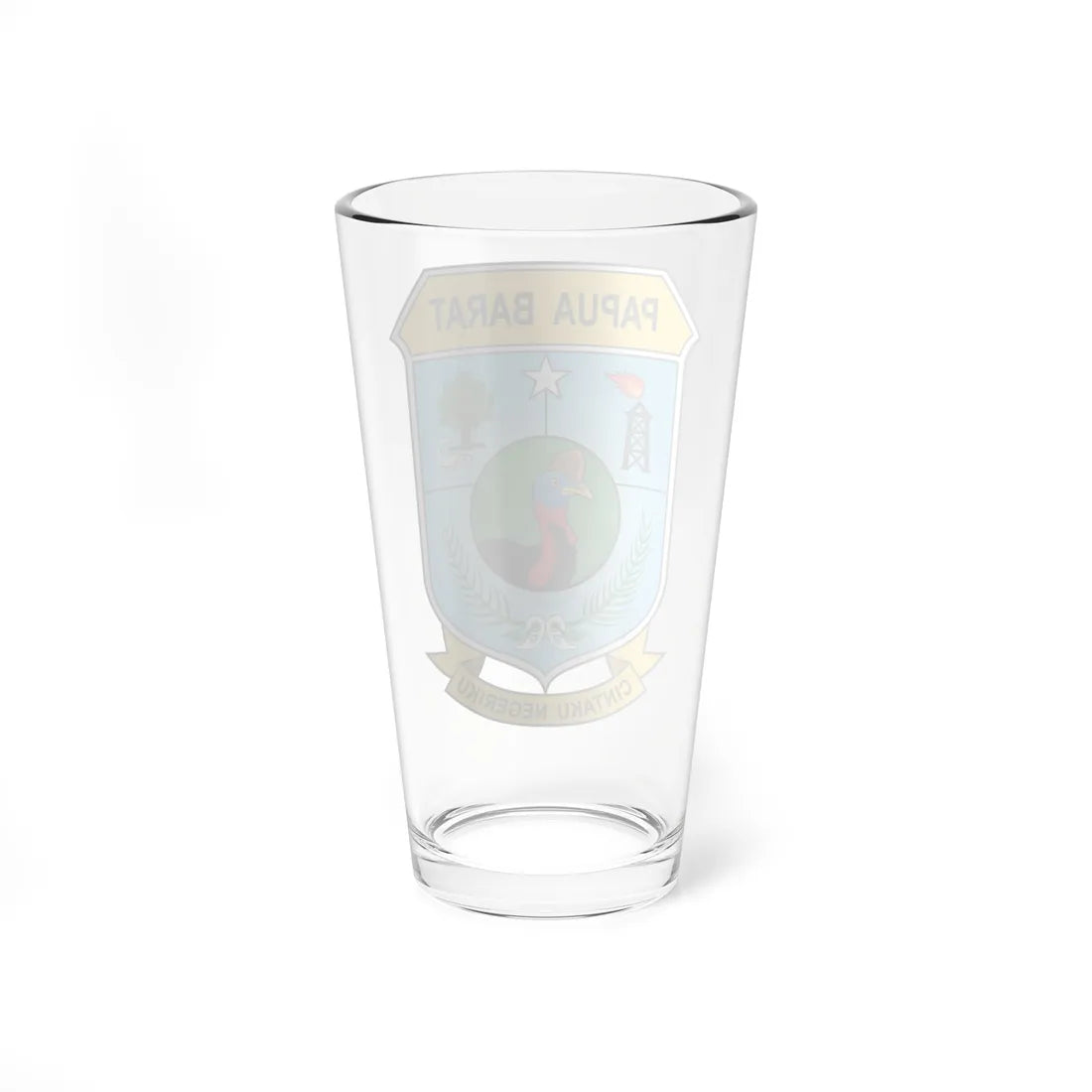 Coat of arms of West Papua (Indonesia) (Coat of Arms) Pint Glass 16oz - Go Mug Yourself